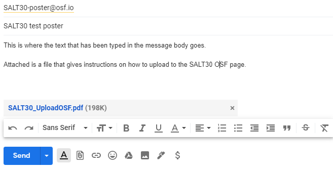 SALT OSF example email